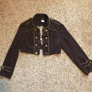 Grifflin Military Bolero Shrug Jacket Embroidered